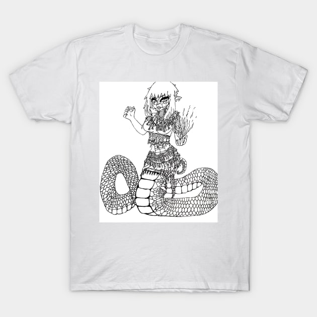 Kumi Coloring Book Page T-Shirt by lisaeldred